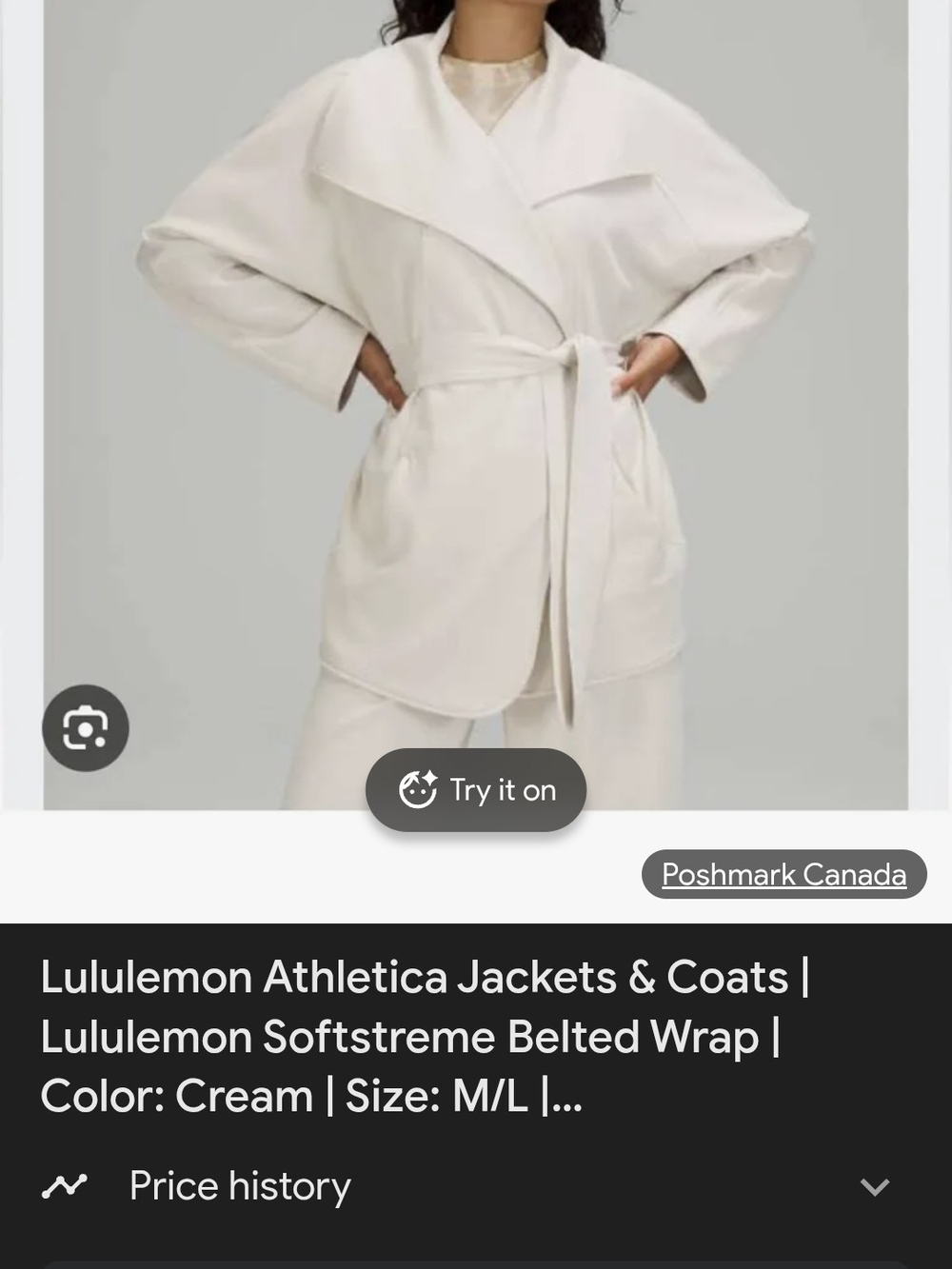 lululemon athletica Light Cream Active Jacket